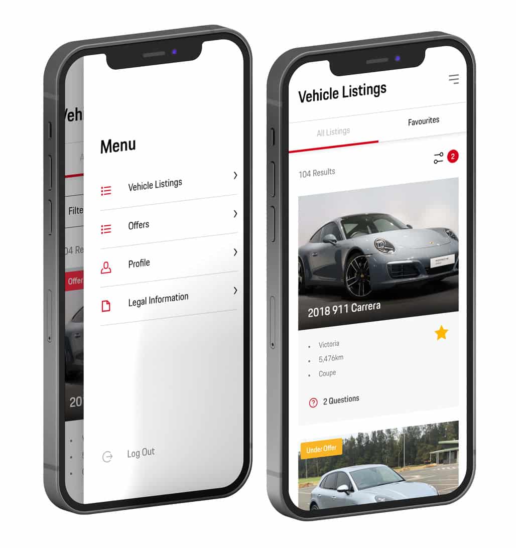 Final My Porsche App UI